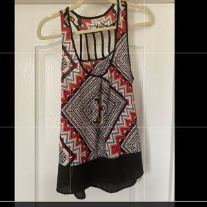 Fun patterned tank top for a Nordstrom brand.
